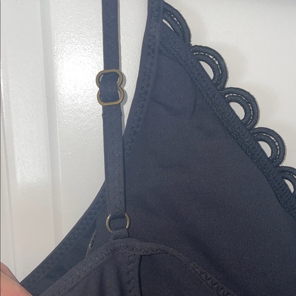 BECCA Black Scallop Lace One Piece Swimsuit - Picture 6 of 11